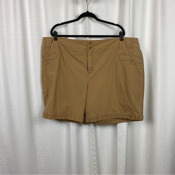 Lane Bryant Khaki Utility Shorts Sz.28W - Picture 1 of 9